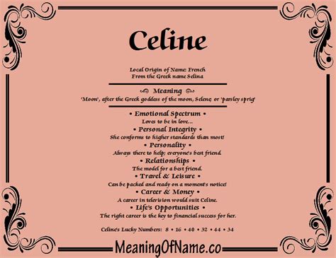 bedeutung celine|what does celine mean.